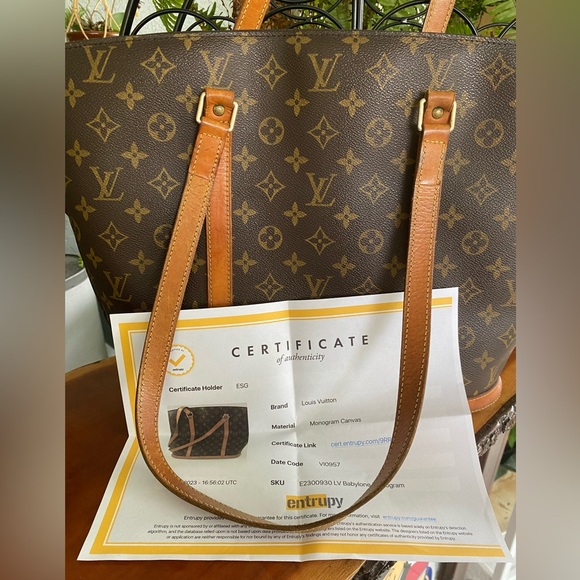 Louis Vuitton Monogram Babylon Tote W/COA Included - Picture 3 of 16